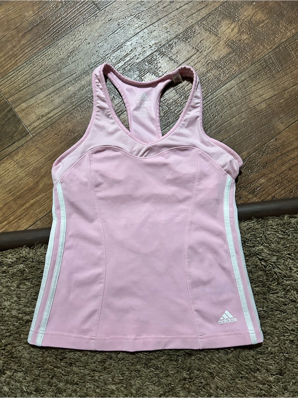 Vintage y2k inspired baby pink Adidas Racerback Athletic Tank